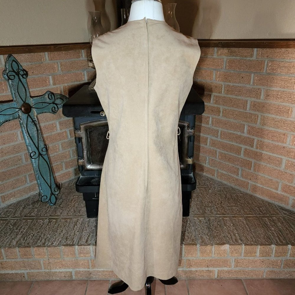 Vintage Skinner Ultra Suede Dress Made in U.S.A. Union Tag - Picture 2 of 5